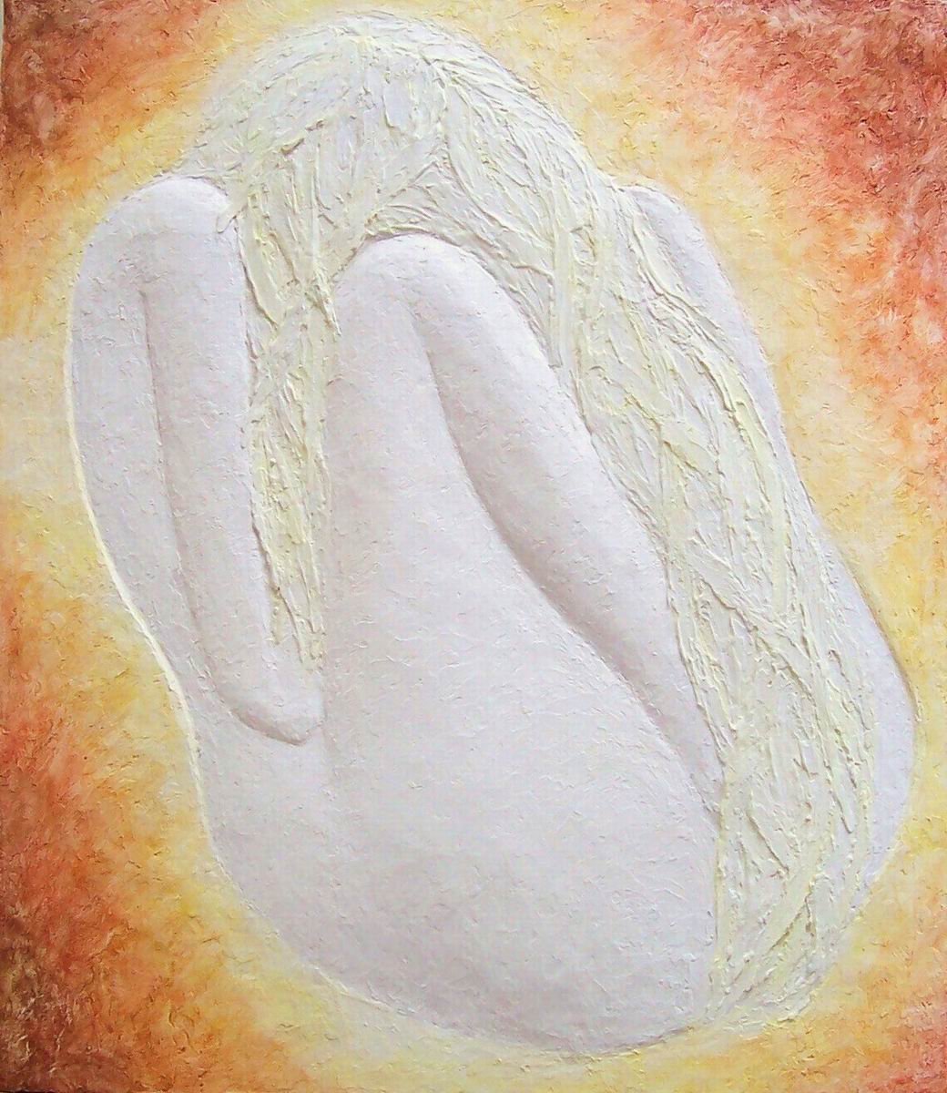 2006,Zrod 3 ,sádra, 95x82cm
