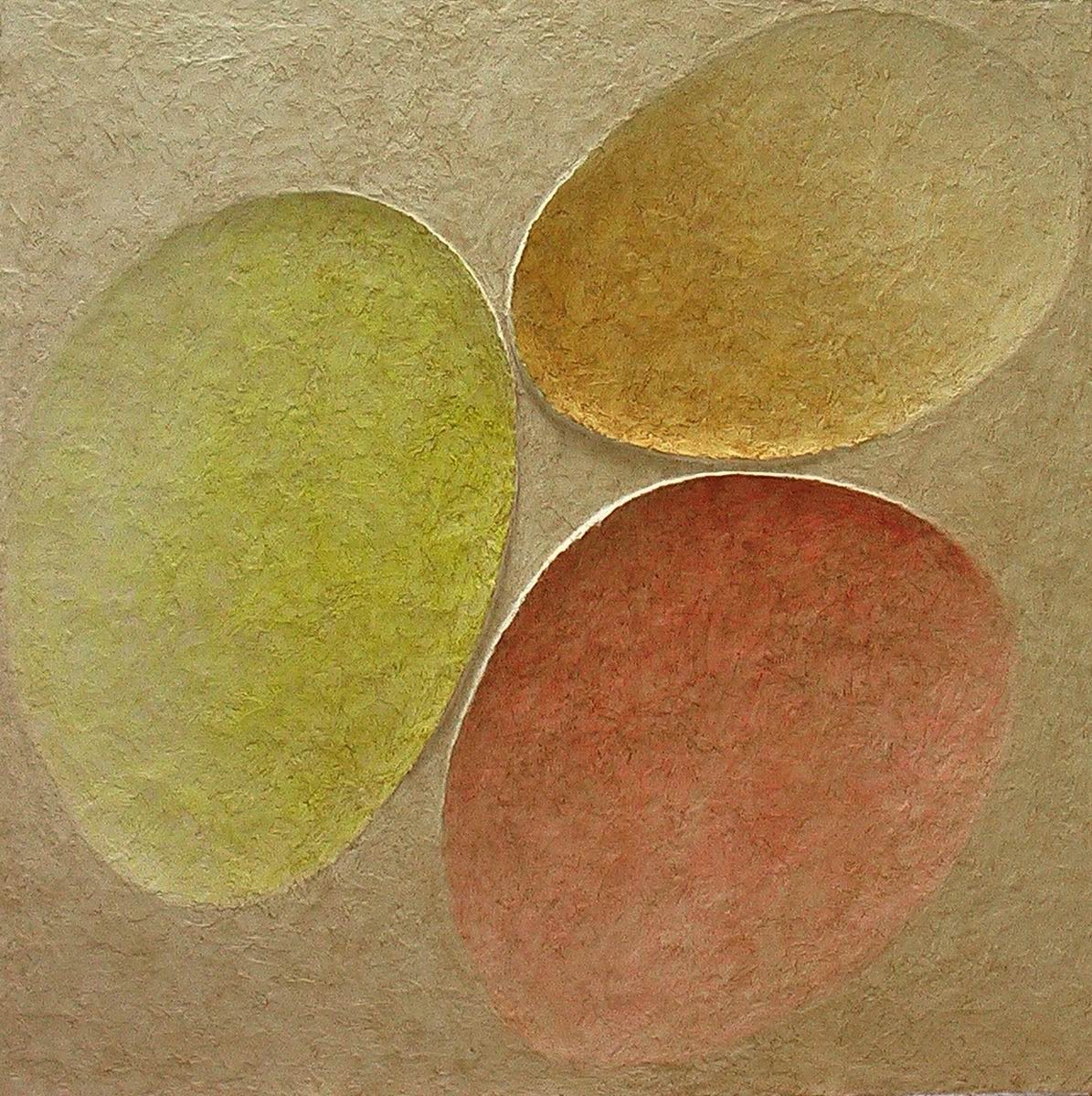 2007,Otisk plodu země ,sádra, 100x100 cm