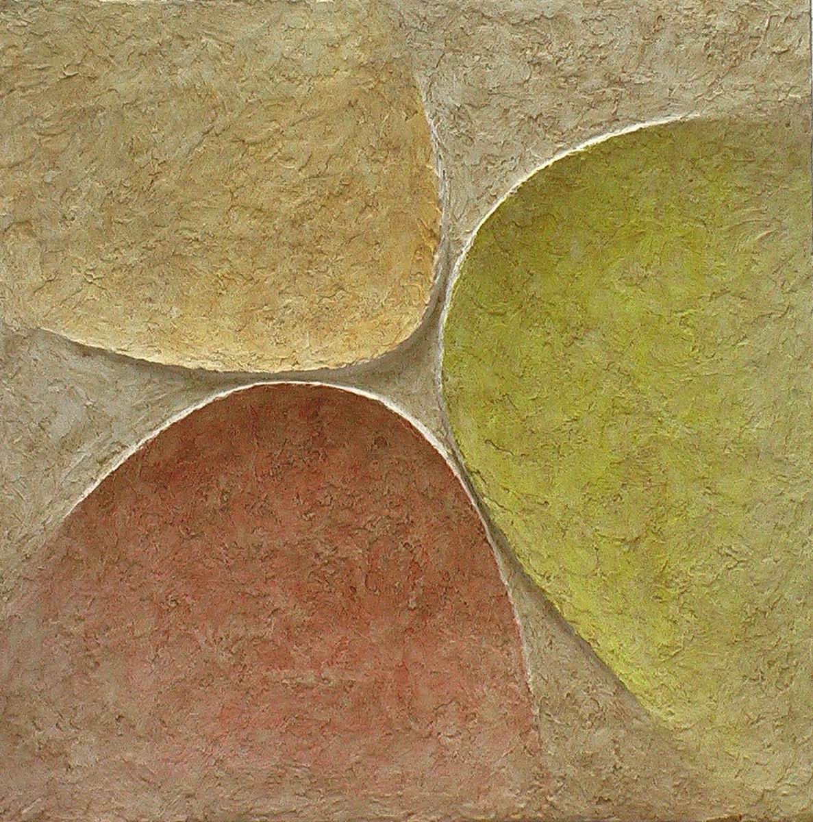 2007,Otisk plodu země 4 ,sádra, 50x50 cm
