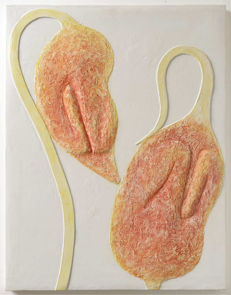 2010, Květy plodů III, sklo- cement, 65x50 cm,2010 Flowers of fruits III,glass-cementcomposite, 65x50 cm.jpg
