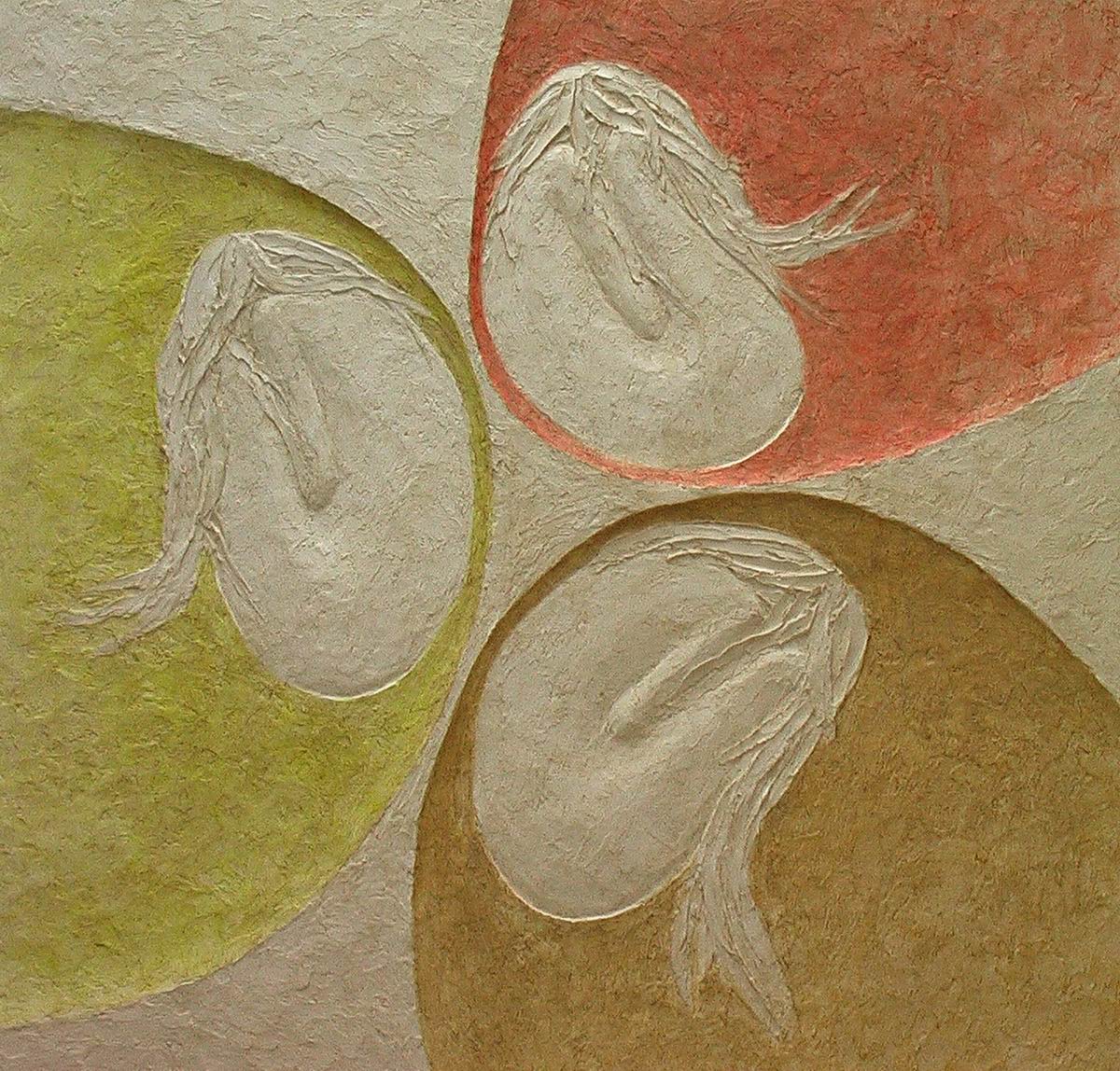 2007,Plody země sádra, 100x100 cm
