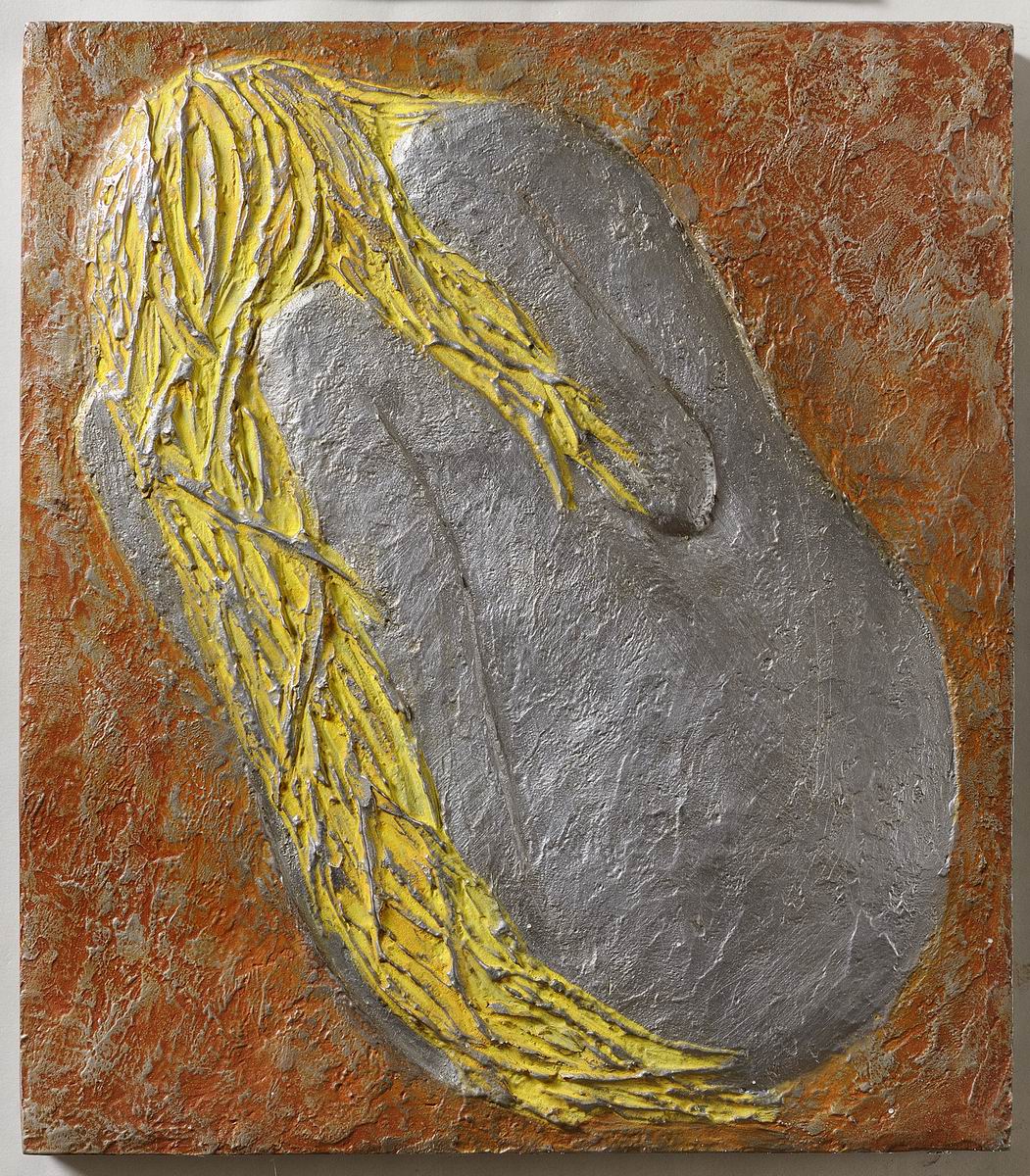2011,Zrod 4 ,cín, 31x27 cm