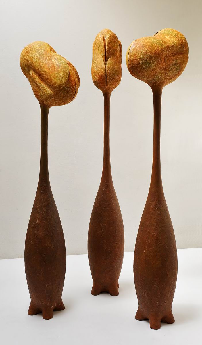 2011,Květy plodu1,2,3,sklocementový kompozit, 211-230 cm