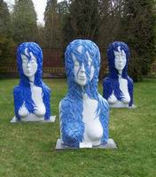 The Three Graces,cement,2004,185 cm